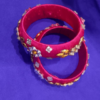 MAKING OF KUNDAN WORK SILK THREAD BANGLE FOR CHILDREN