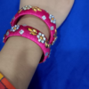 MAKING OF KUNDAN WORK SILK THREAD BANGLE FOR CHILDREN - Image 2