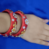 MAKING OF KUNDAN WORK SILK THREAD BANGLE FOR CHILDREN - Image 4