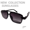 TRENDY GRADIENT GRAY SQUARE SUNGLASSES MEN BRAND DESIGNER RETRO PILOT SHADES SUN GLASSES WOMEN METAL DOUBLE