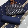 Elegant 3-Piece Shafon Jaal Work Dress – Cutwork Shirt, Work Dupatta & Kattan Silk Trouser - Image 7